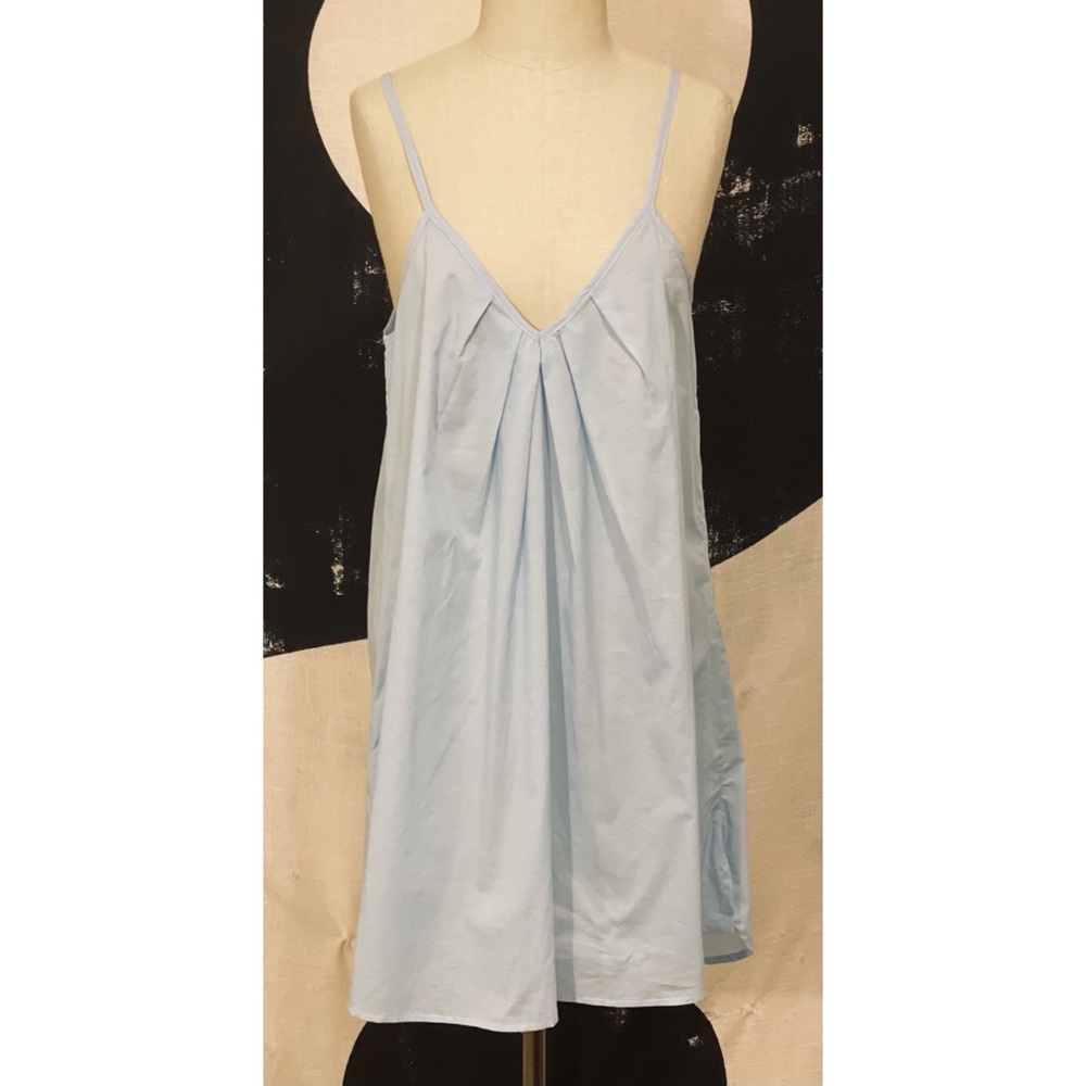 Commando SMALL Light Blue Vneck Mini Dress